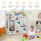 Kids Toy and Book Organizer with Storage Bins