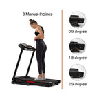 Portable 3.5HP Space Saving Folding Treadmill W/ Incline & 12 Preset Programs (SAK29735)