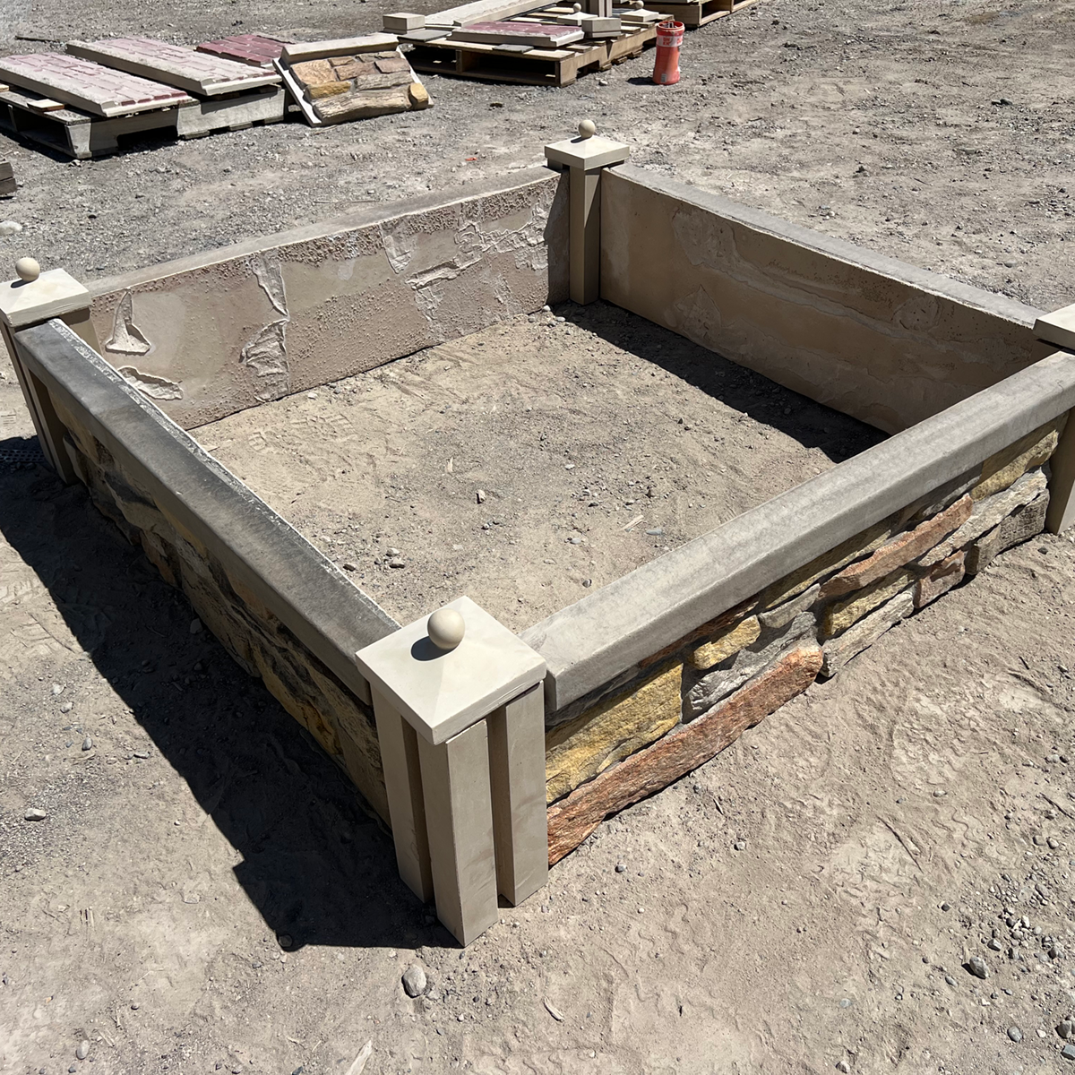 Prefabricated Concrete (GFRC) Garden Bed