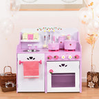 Kids Wooden Kitchen Toy Strawberry  Cooking Playset